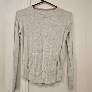 Kids Gray Top With Pockets And Thumb Holes